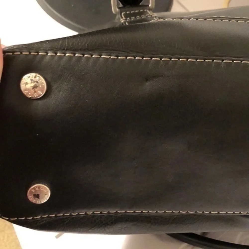 Michael Kors black Leather vintage purse bag